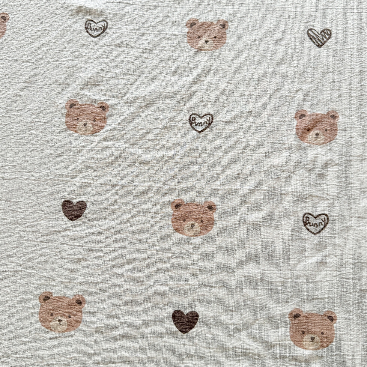 91家纺网 家纺一手货源 找家纺 雯豆家纺 2026春夏新款色织提花单层床笠三件套印花小清新卡通床罩 色织提花-邦尼熊