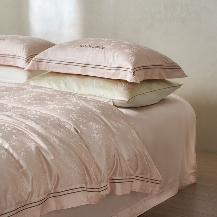 91家纺网 家纺一手货源 找家纺 （总）诗黛尔 2026春夏新款天棉缎刺绣-新竹韵系列