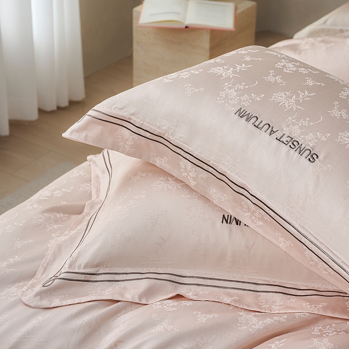 91家纺网 家纺一手货源 找家纺 （总）诗黛尔 2026春夏新款天棉缎刺绣-新竹韵系列