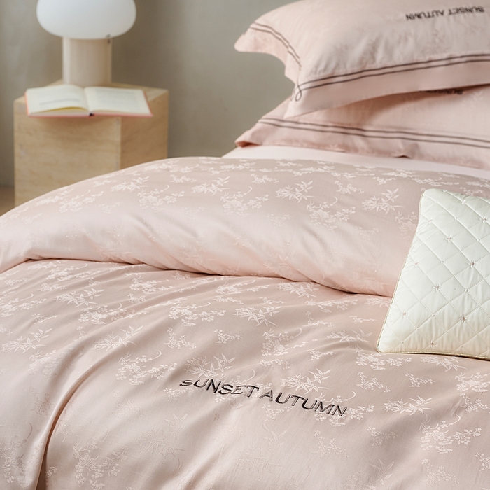 91家纺网 家纺一手货源 找家纺 （总）诗黛尔 2026春夏新款天棉缎刺绣-新竹韵系列