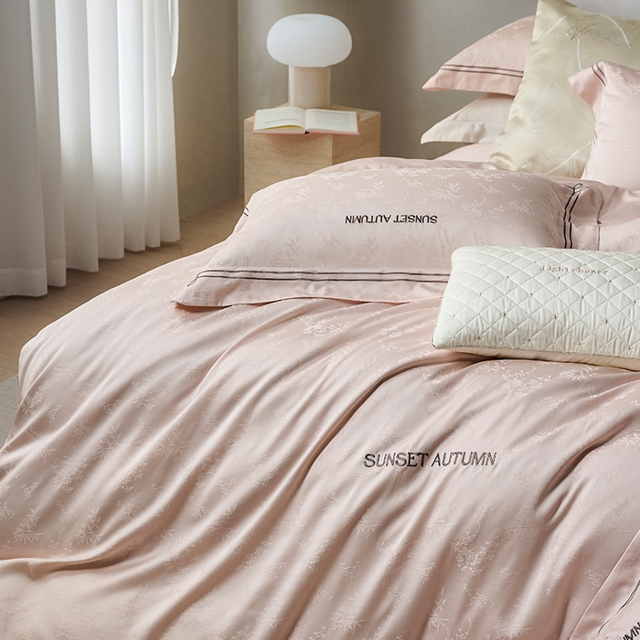 91家纺网 家纺一手货源 找家纺 （总）诗黛尔 2026春夏新款天棉缎刺绣-新竹韵系列