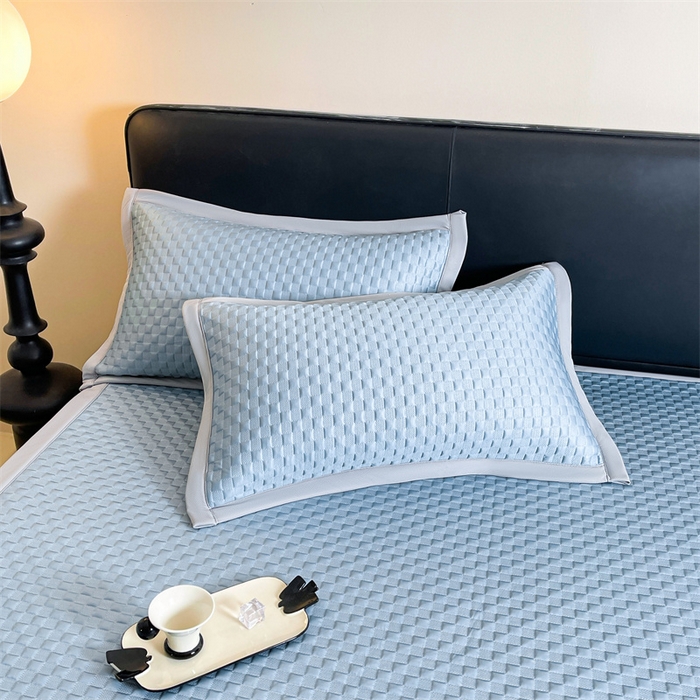 91家纺网 家纺一手货源 找家纺 （总）雯豆家纺 2026新款A类PE凉席三件套冰豆豆席A类纯色凉豆豆席子可水洗空调软席