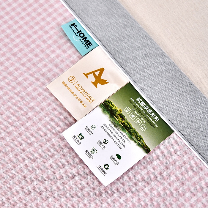 91家纺网 家纺一手货源 找家纺 小牛席业 2026新款【实拍风格】双PE高凉感-韩版小熊提花冰丝席凉席竹席藤席冰藤席乳胶席豆豆席 粉色