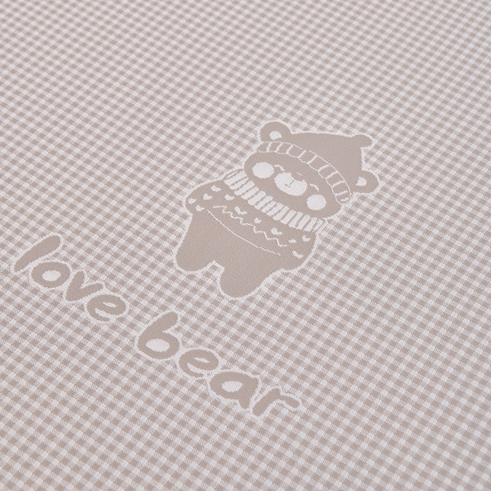 91家纺网 家纺一手货源 找家纺 小牛席业 2026新款【实拍风格】双PE高凉感-韩版小熊提花冰丝席凉席竹席藤席冰藤席乳胶席豆豆席 香槟