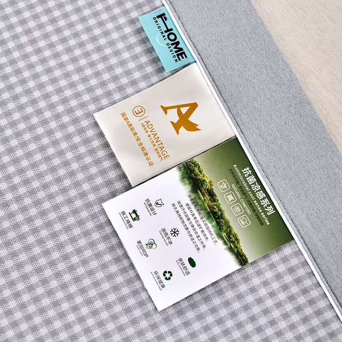 91家纺网 家纺一手货源 找家纺 小牛席业 2026新款【实拍风格】双PE高凉感-韩版小熊提花冰丝席凉席竹席藤席冰藤席乳胶席豆豆席 灰色