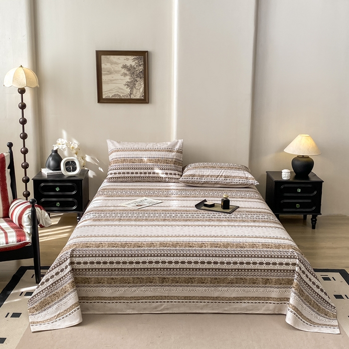 91家纺网 家纺一手货源 找家纺 （总）源舍家纺 2026新款全棉纯棉老粗布单床单床单单件