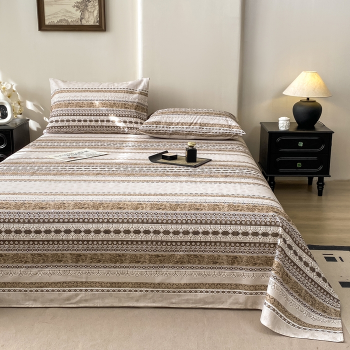 91家纺网 家纺一手货源 找家纺 （总）源舍家纺 2026新款全棉纯棉老粗布单床单床单单件