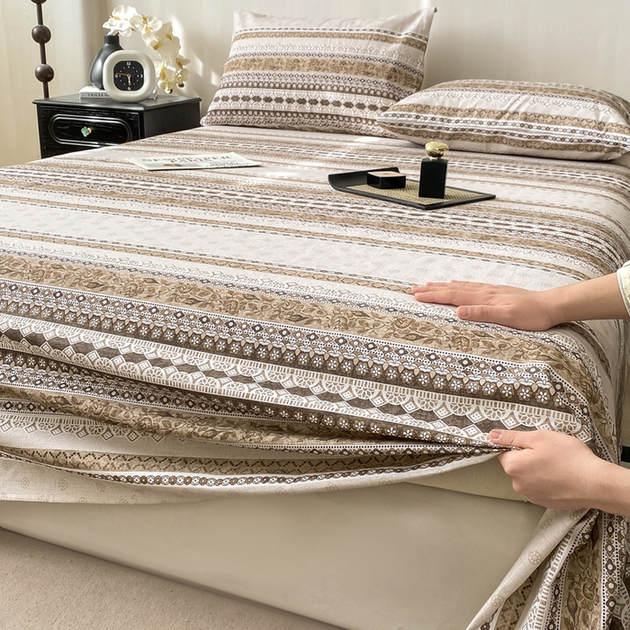 91家纺网 家纺一手货源 找家纺 （总）源舍家纺 2026新款全棉纯棉老粗布单床单床单单件