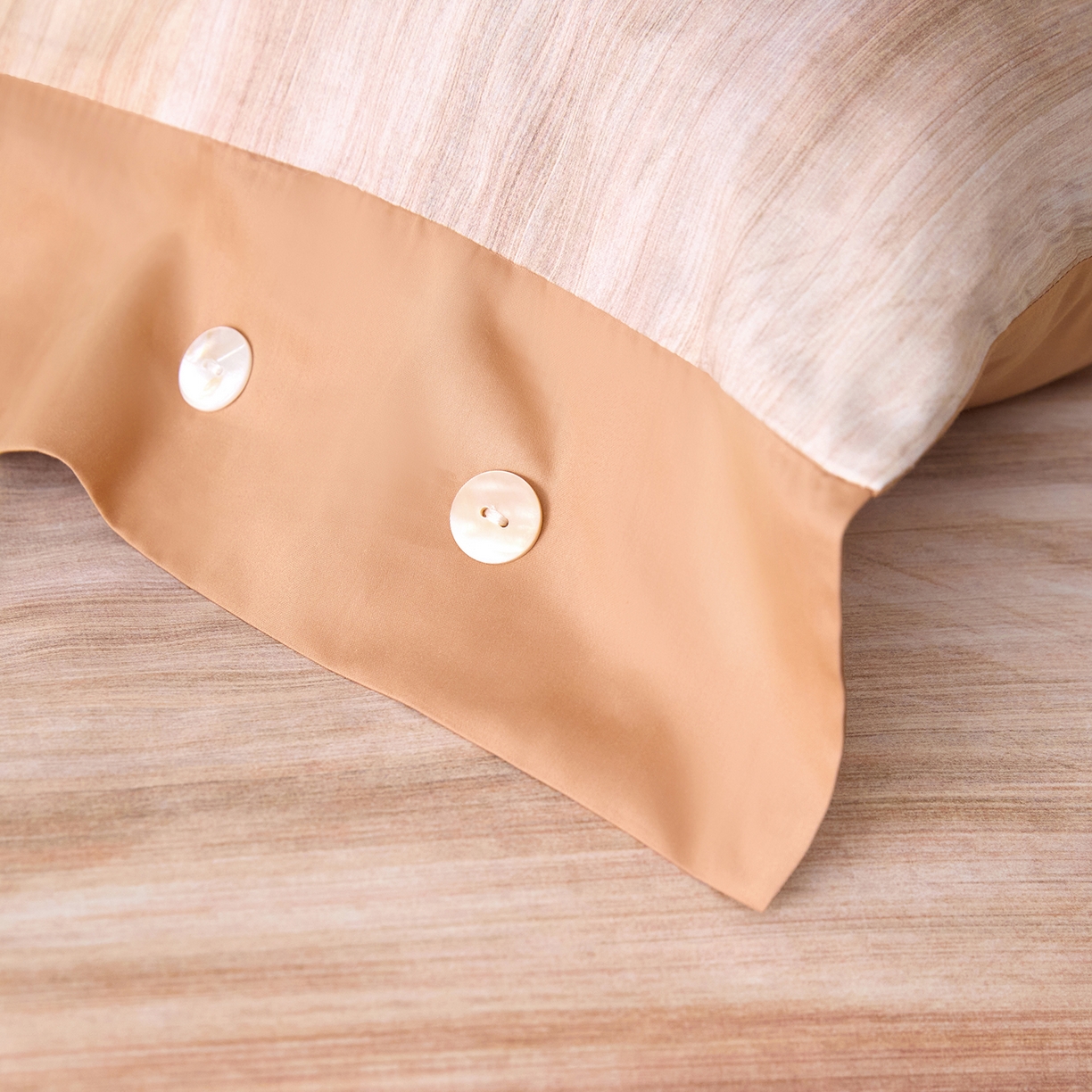 91家纺网 家纺一手货源 找家纺 （总）梧桐树 2026新款60支长绒棉纯棉宽边纽扣系列四件套