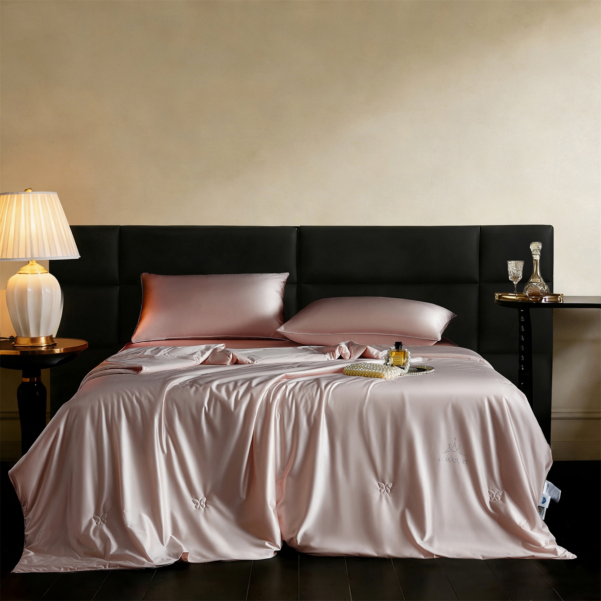 鸣升家纺 2026新款100%蚕丝夏凉被可水洗柞蚕丝夏被被子被芯蚕丝被空调被蚕丝夏被桑蚕丝被 粉色