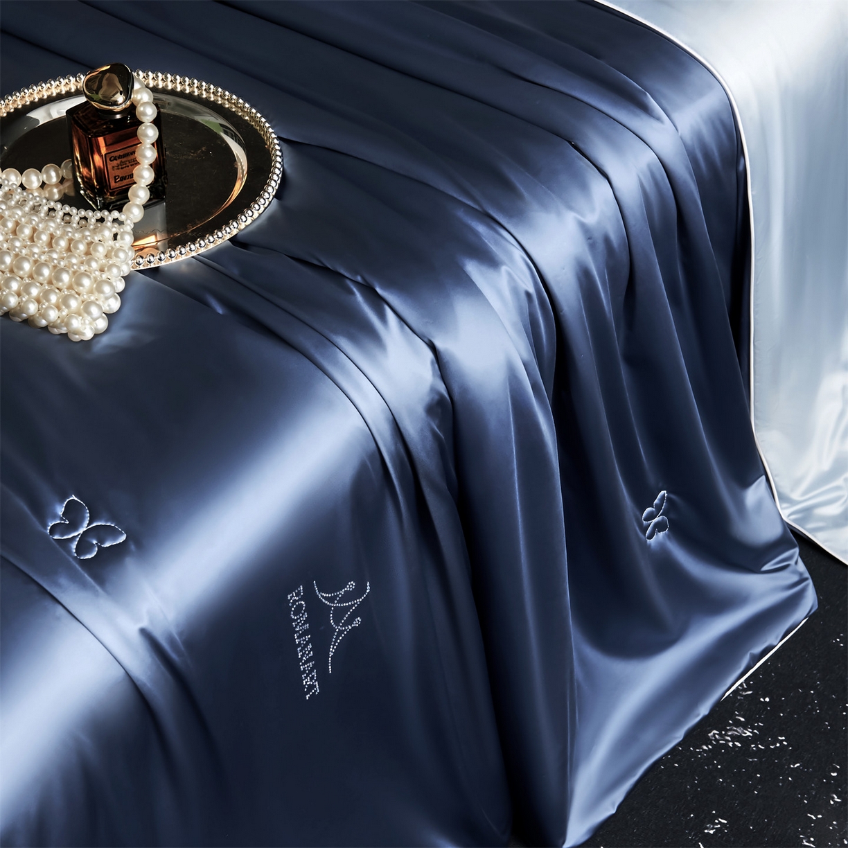 91家纺网 家纺一手货源 找家纺 鸣升家纺 2026新款100%蚕丝夏凉被可水洗柞蚕丝夏被被子被芯蚕丝被空调被蚕丝夏被桑蚕丝被 蓝色