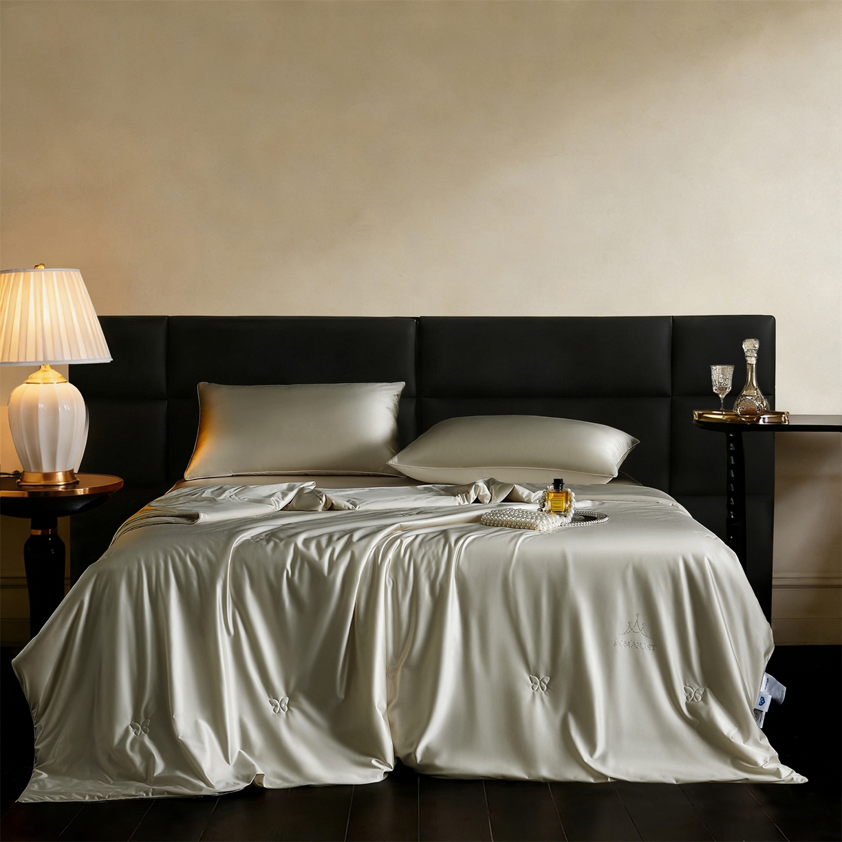 鸣升家纺 2026新款100%蚕丝夏凉被可水洗柞蚕丝夏被被子被芯蚕丝被空调被蚕丝夏被桑蚕丝被 卡其色