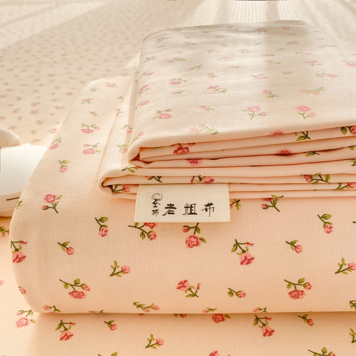 91家纺网 家纺一手货源 找家纺 （总）源舍家纺 2026新款全棉纯棉老粗布单床单床单单件