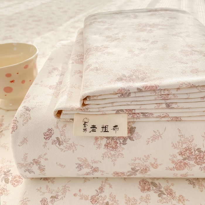 91家纺网 家纺一手货源 找家纺 （总）源舍家纺 2026新款全棉纯棉老粗布单床单床单单件