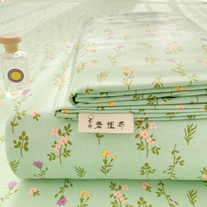 91家纺网 家纺一手货源 找家纺 （总）源舍家纺 2026新款全棉纯棉老粗布单床单床单单件