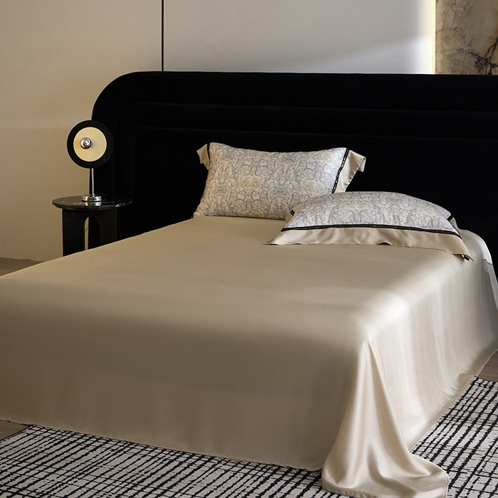 91家纺网 家纺一手货源 找家纺 慕梵家居 2026新款60支100%莱赛尔天丝四件套 山月玲