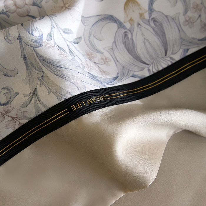 91家纺网 家纺一手货源 找家纺 慕梵家居 2026新款60支100%莱赛尔天丝四件套 山月玲