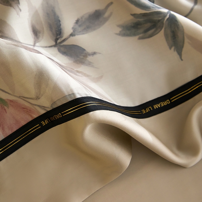 91家纺网 家纺一手货源 找家纺 慕梵家居 2026新款60支100%莱赛尔天丝四件套 棠宋