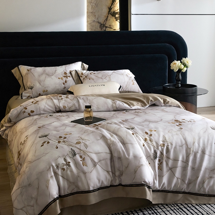 慕梵家居 2026新款60支100%莱赛尔天丝四件套 苔庭春昼