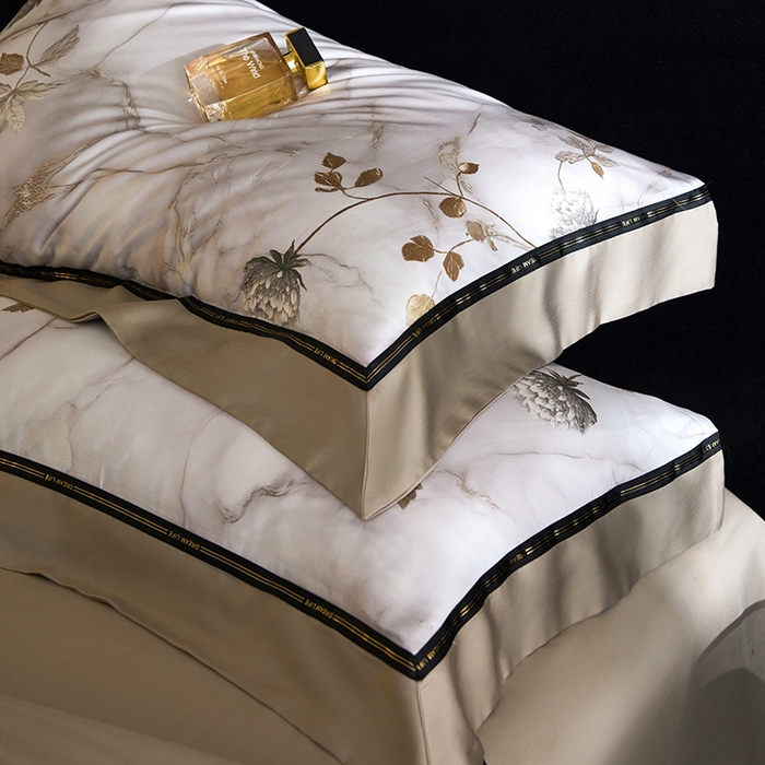 91家纺网 家纺一手货源 找家纺 慕梵家居 2026新款60支100%莱赛尔天丝四件套 苔庭春昼