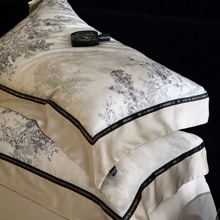 91家纺网 家纺一手货源 找家纺 慕梵家居 2026新款60支100%莱赛尔天丝四件套 木与叁三