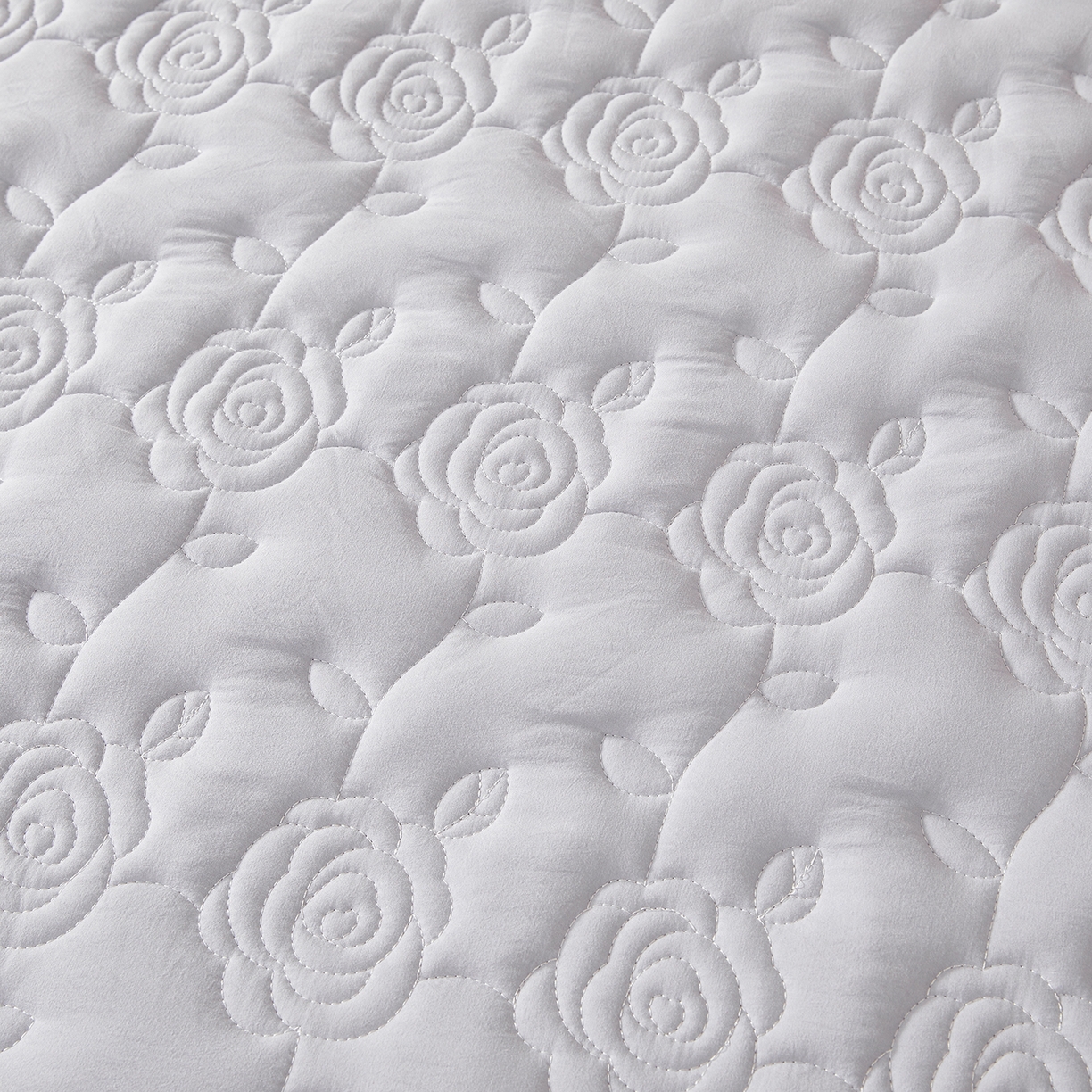 91家纺网 家纺一手货源 找家纺 柔品 2026新款牛奶棉蚕蛹蛋白夹棉单床笠 床笠单件-玫瑰伊人 玫瑰伊人 浅灰