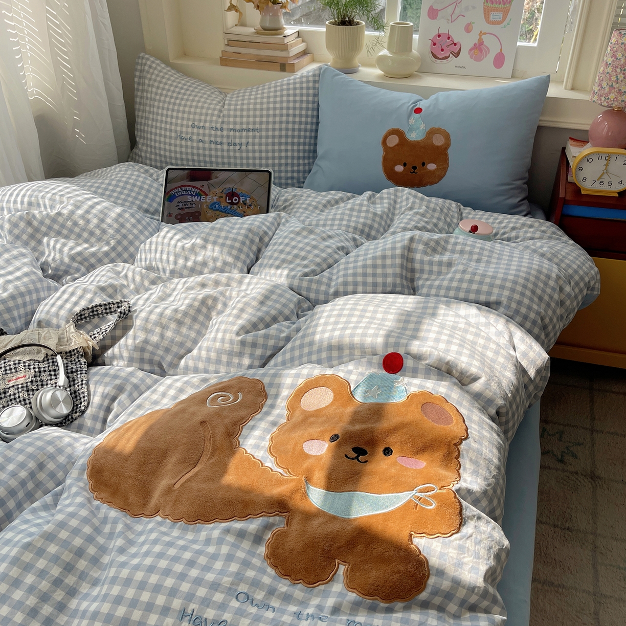 91家纺网 家纺一手货源 找家纺 （总）贝扬思家纺 2026春夏新款云朵贴布绣绣花四件套