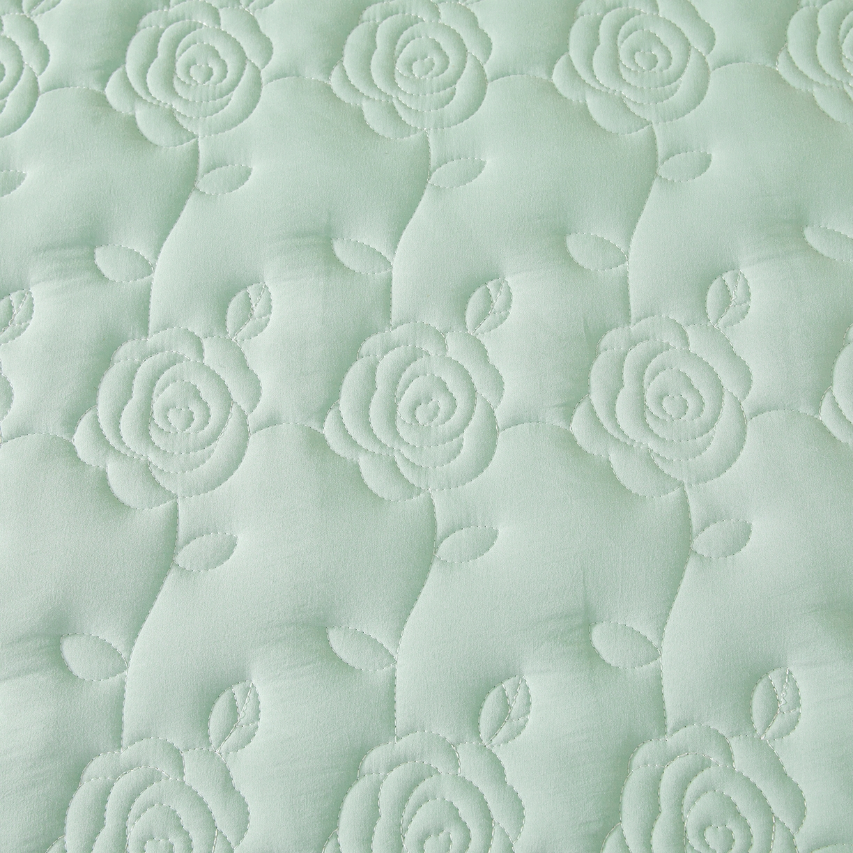 91家纺网 家纺一手货源 找家纺 柔品 2026新款牛奶棉蚕蛹蛋白夹棉单床笠 床笠单件-玫瑰伊人 玫瑰伊人 青绿