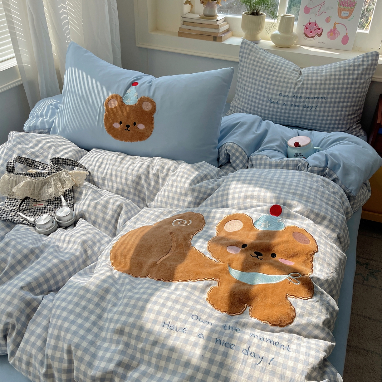 91家纺网 家纺一手货源 找家纺 （总）贝扬思家纺 2026春夏新款云朵贴布绣绣花四件套