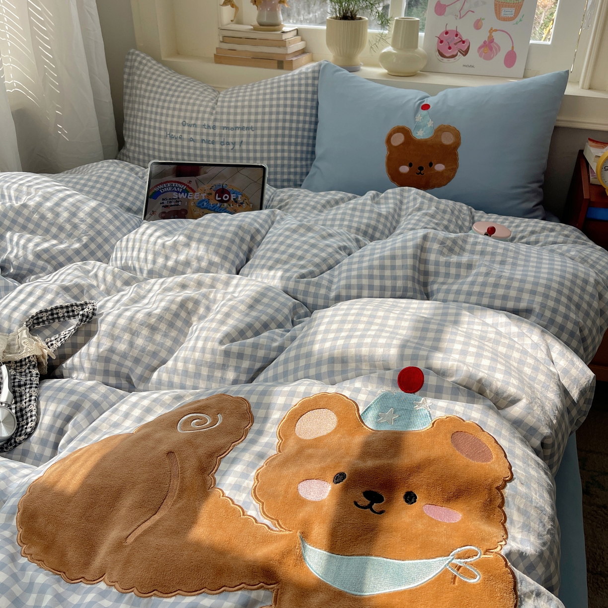 91家纺网 家纺一手货源 找家纺 （总）贝扬思家纺 2026春夏新款云朵贴布绣绣花四件套