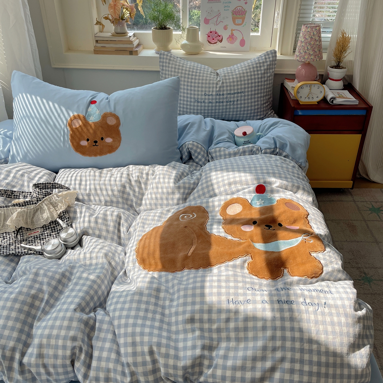 91家纺网 家纺一手货源 找家纺 （总）贝扬思家纺 2026春夏新款云朵贴布绣绣花四件套