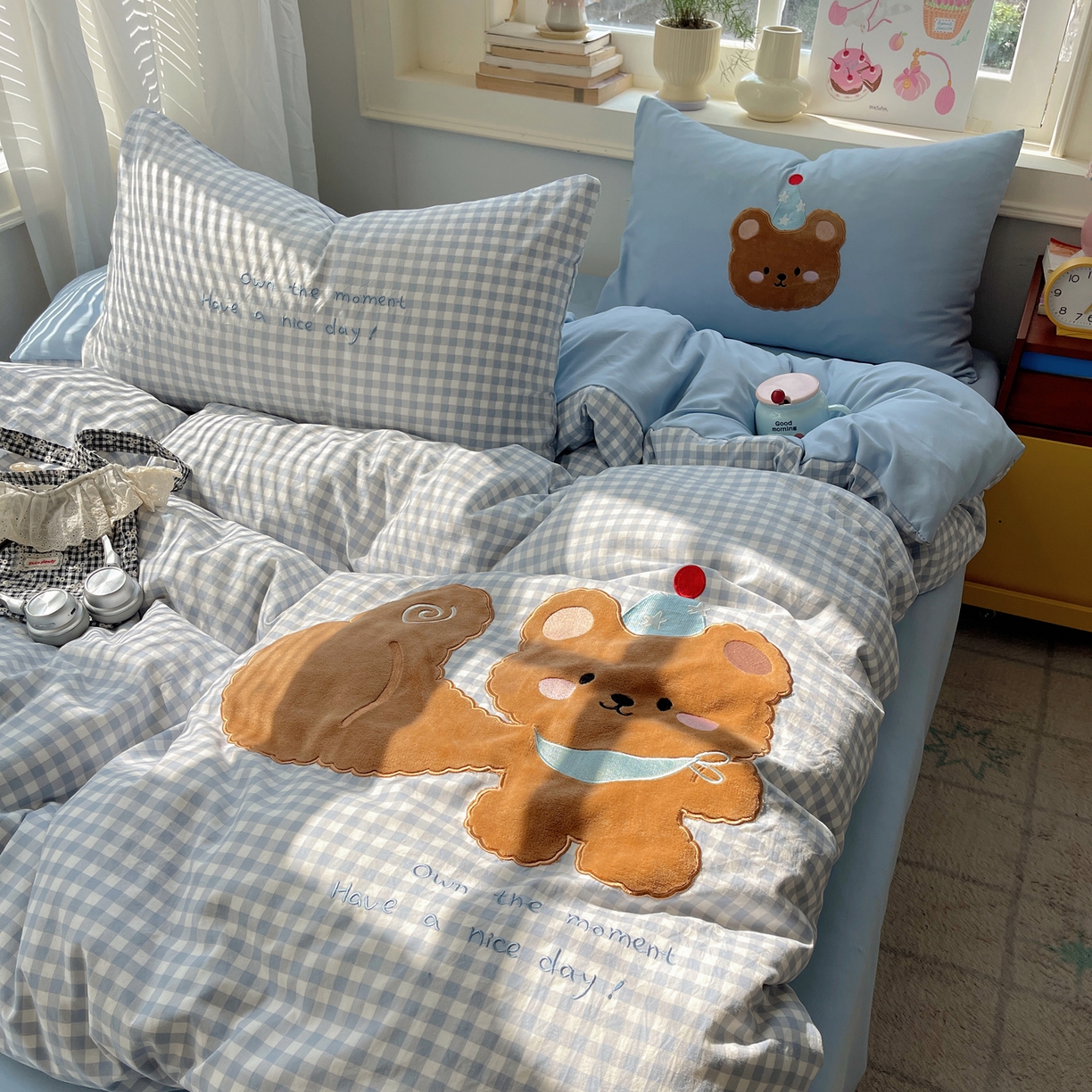 91家纺网 家纺一手货源 找家纺 （总）贝扬思家纺 2026春夏新款云朵贴布绣绣花四件套