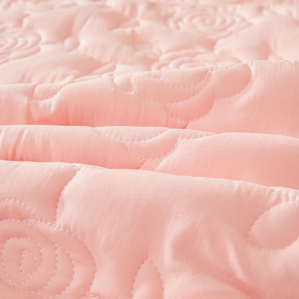 91家纺网 家纺一手货源 找家纺 柔品 2026新款牛奶棉蚕蛹蛋白夹棉单床笠 床笠单件-玫瑰伊人 玫瑰伊人 香粉