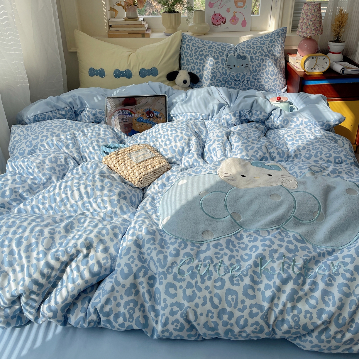 91家纺网 家纺一手货源 找家纺 （总）贝扬思家纺 2026春夏新款云朵贴布绣绣花四件套