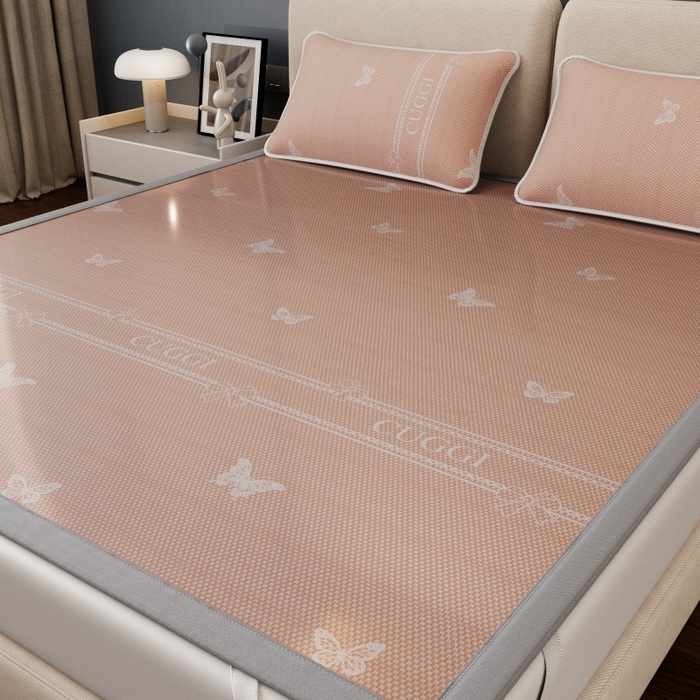 91家纺网 家纺一手货源 找家纺 （总）福来临家纺 2026新款印花冰丝席席子凉席-床席款床笠款