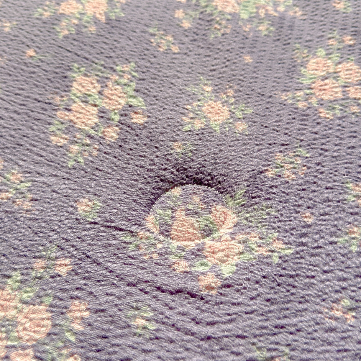 91家纺网 家纺一手货源 找家纺 晓时候 2026新款A类云感双层纱夏被棉花被小清新印花夏凉被空调被 豆蔻