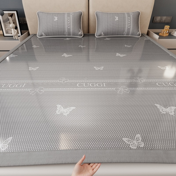 91家纺网 家纺一手货源 找家纺 （总）福来临家纺 2026新款印花冰丝席席子凉席-床席款床笠款