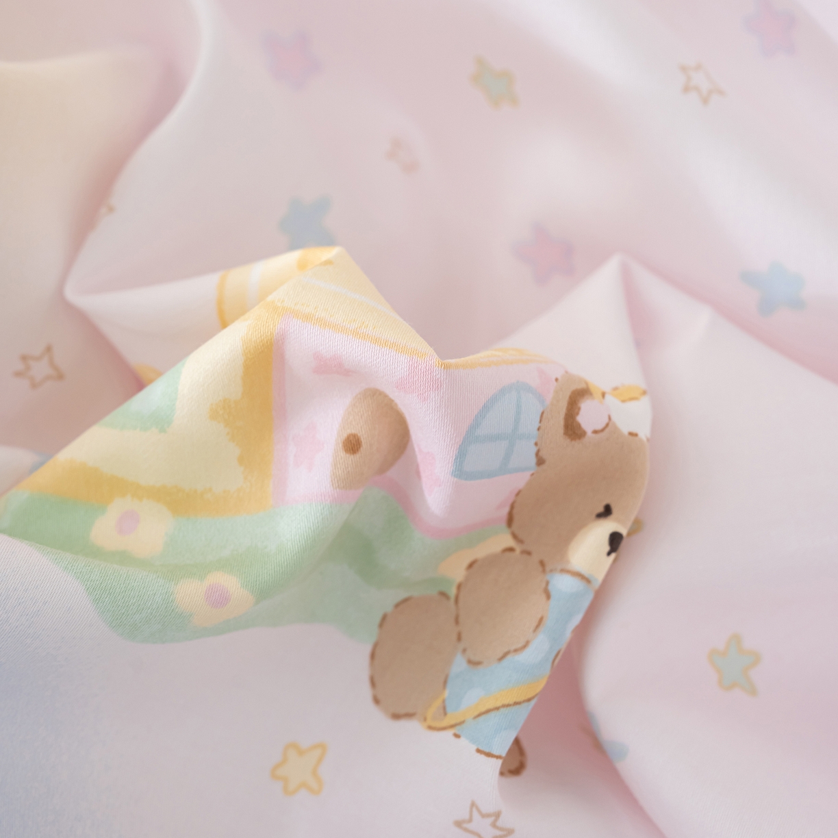 91家纺网 家纺一手货源 找家纺 良佐生活 2026新款A类60支全棉贡缎长绒棉单件被套 繁星满天