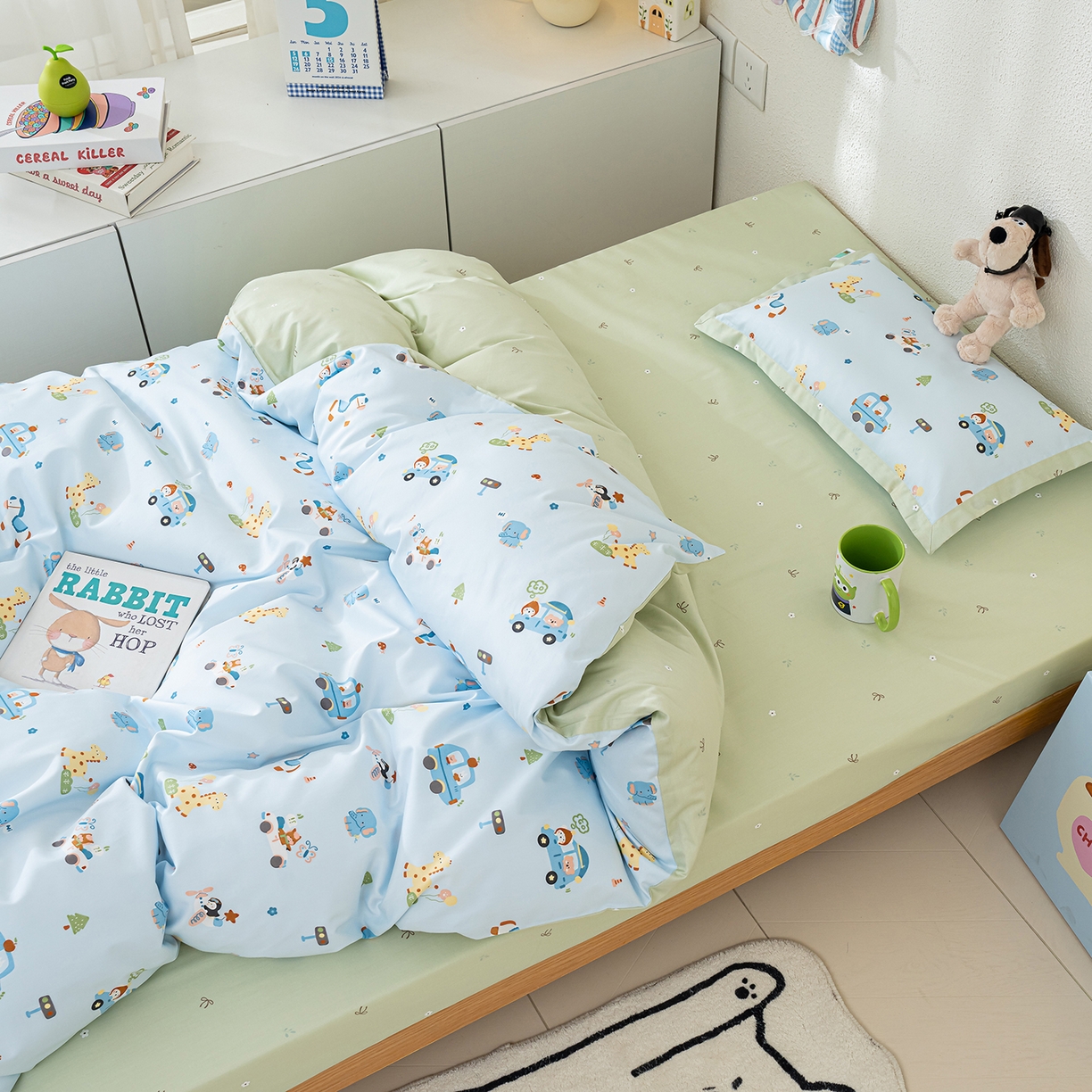 91家纺网 家纺一手货源 找家纺 良佐生活 2026新款A类60支全棉贡缎长绒棉单件被套 假日旅行