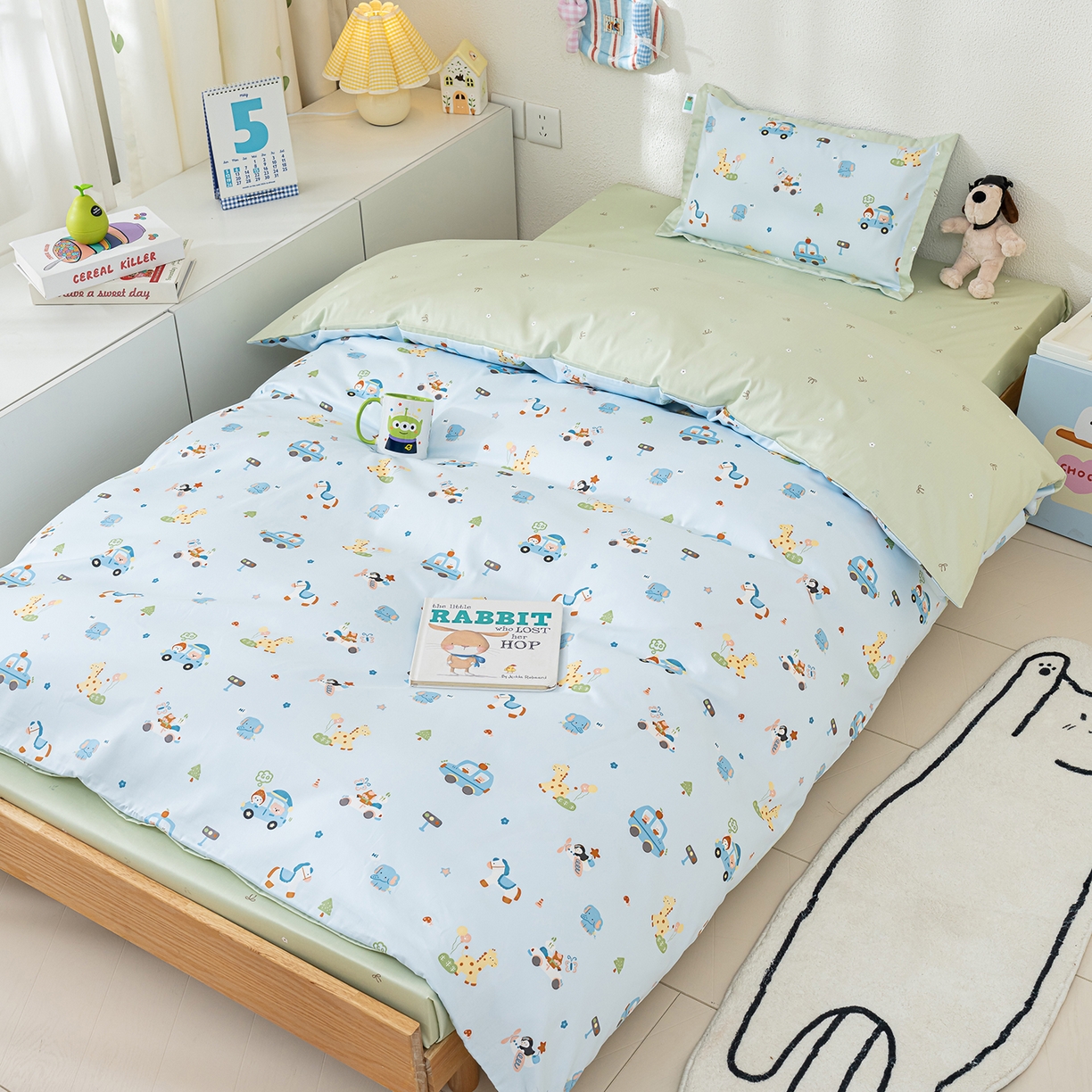 良佐生活 2026新款A类60支全棉贡缎长绒棉单件被套 假日旅行