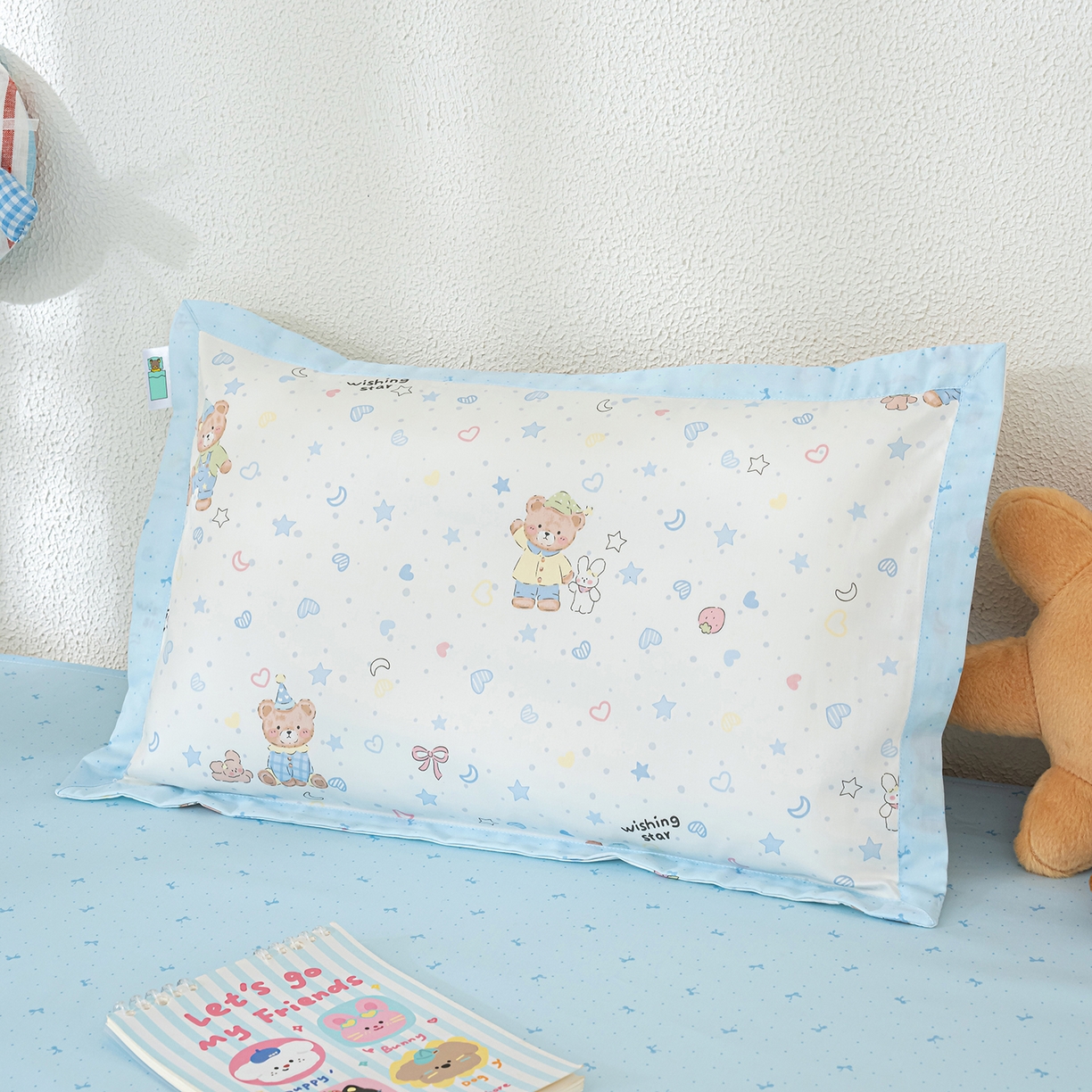 91家纺网 家纺一手货源 找家纺 良佐生活 2026新款A类60支全棉贡缎长绒棉单件被套 星语星愿