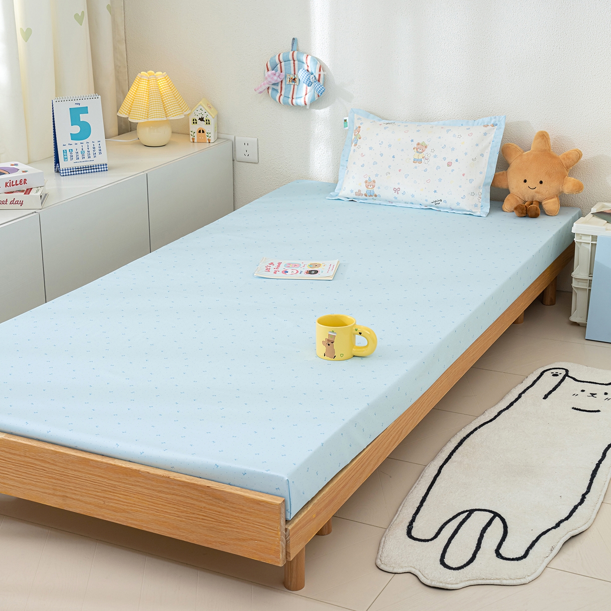 91家纺网 家纺一手货源 找家纺 良佐生活 2026新款A类60支全棉贡缎长绒棉单件被套 星语星愿