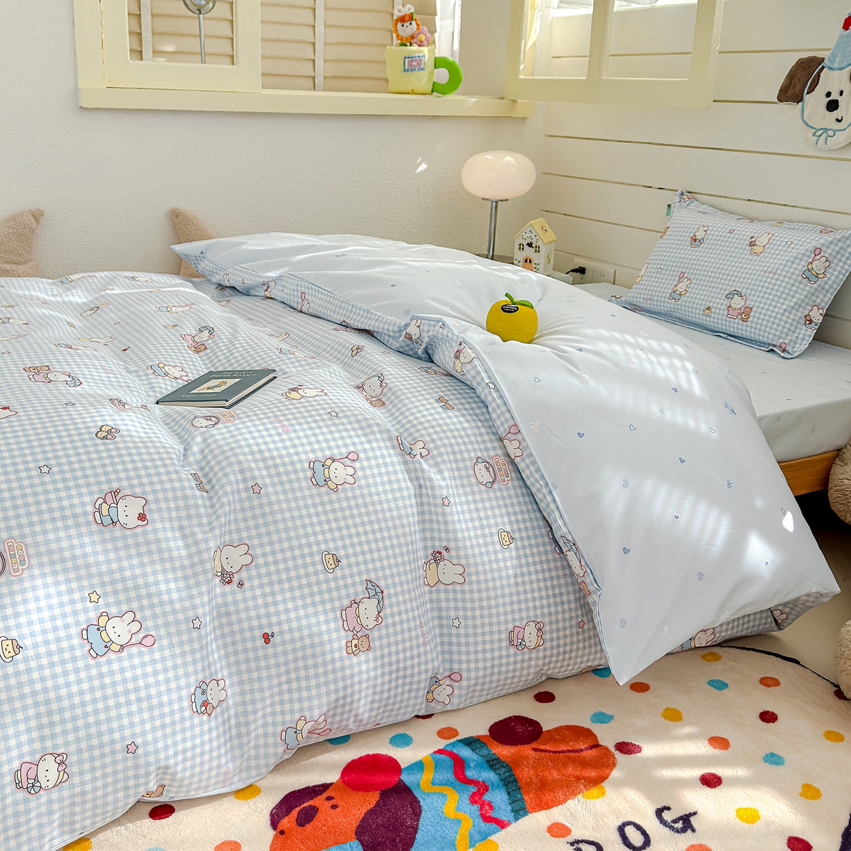 91家纺网 家纺一手货源 找家纺 （总）良佐生活 2026新款铂金全棉儿童卡通单件被套单品被罩纯棉学生被套