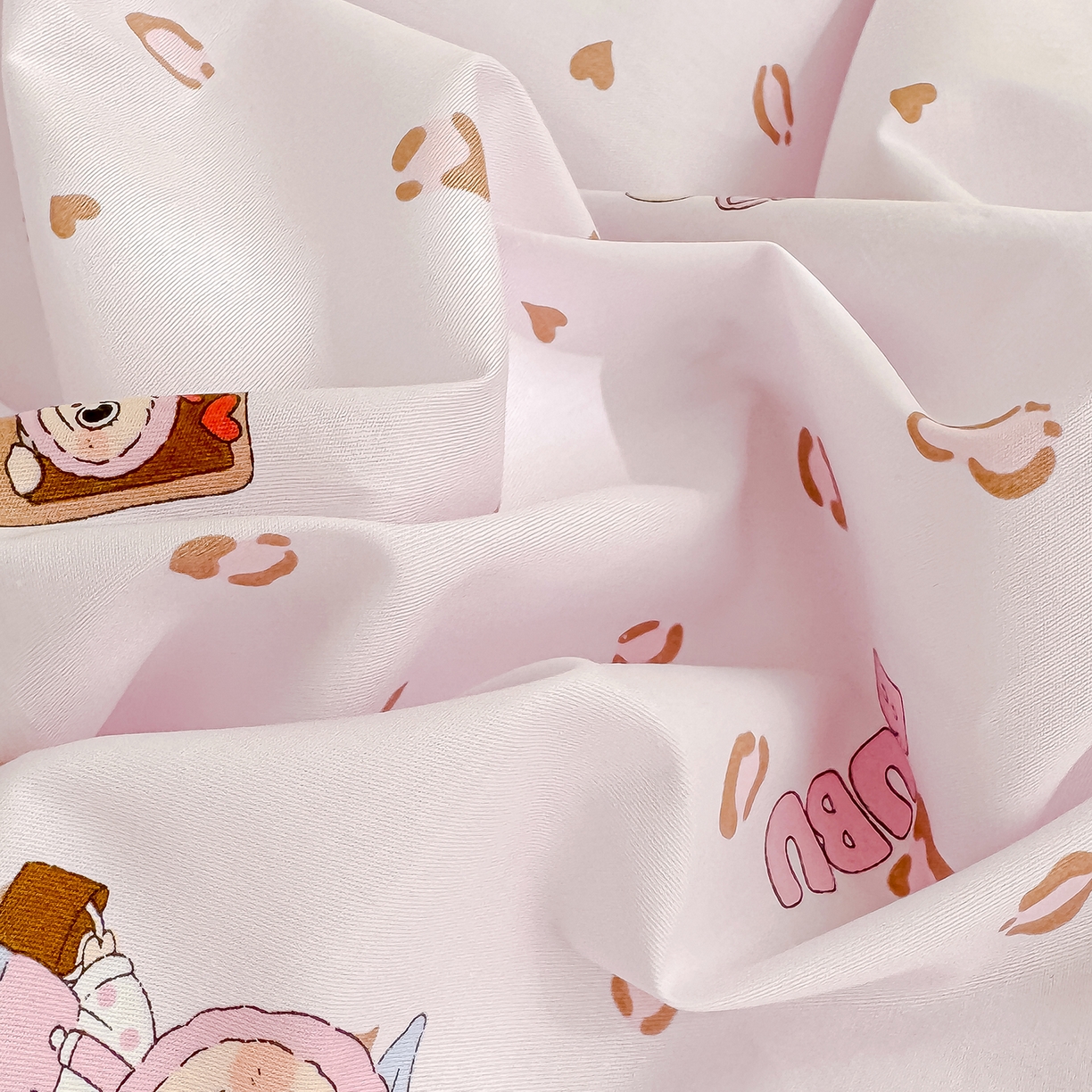 91家纺网 家纺一手货源 找家纺 良佐生活 2026新款铂金全棉卡通单件被套 布布