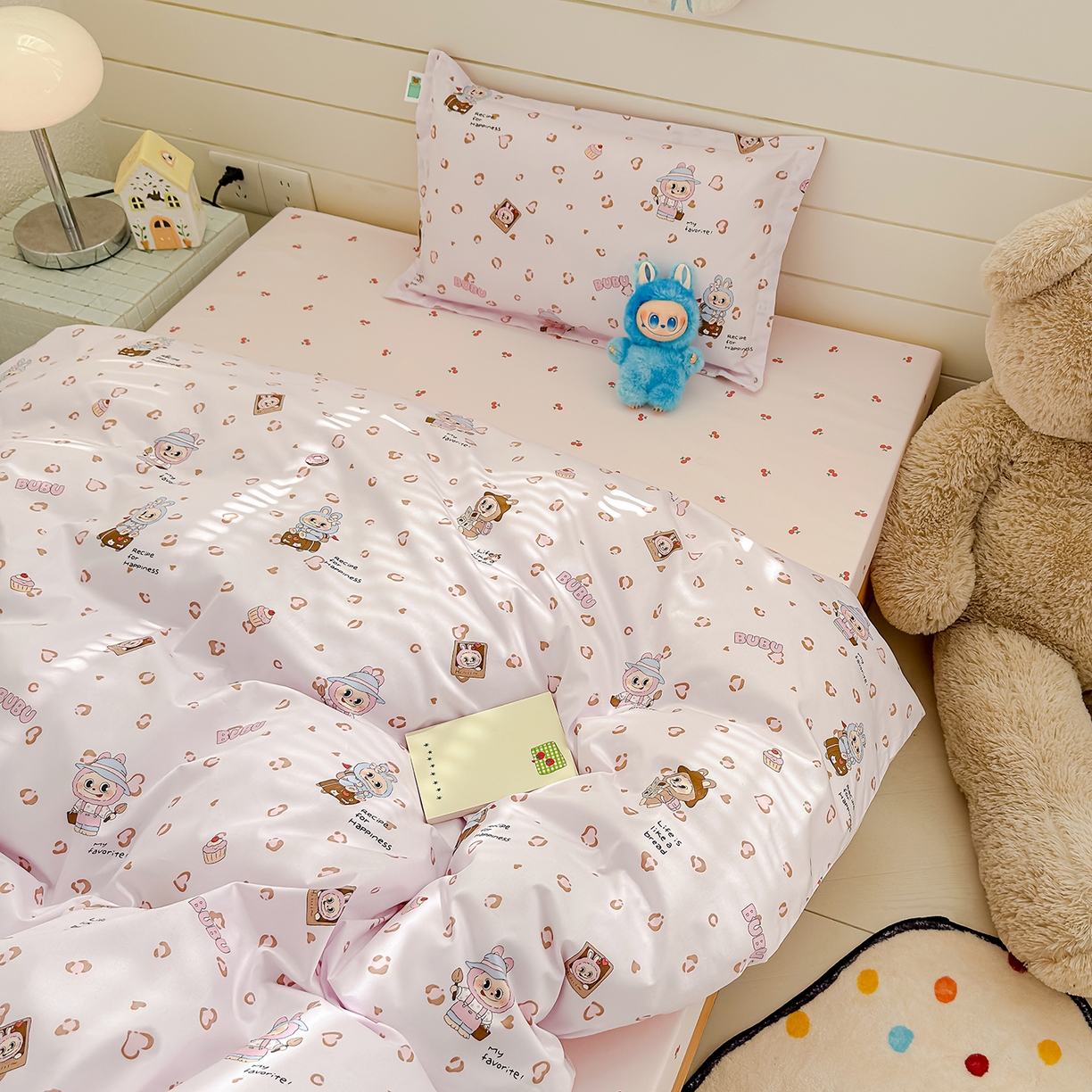 91家纺网 家纺一手货源 找家纺 良佐生活 2026新款铂金全棉卡通单件被套 布布