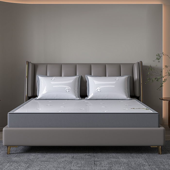 91家纺网 家纺一手货源 找家纺 （总）小牛席业 2026新款双PE高凉感-熊猫格纹提花冰丝席凉席竹席藤席冰藤席乳胶席豆豆席