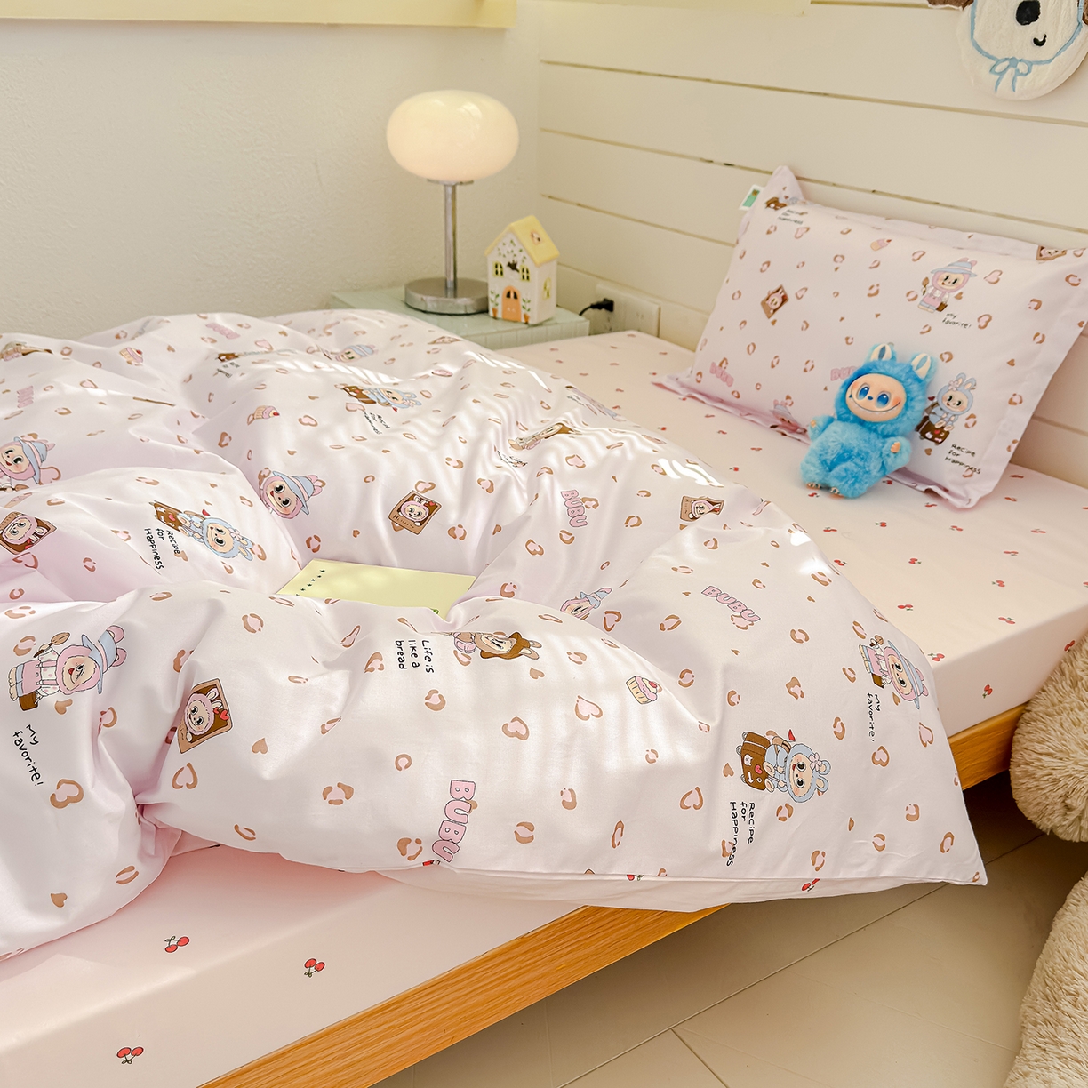 91家纺网 家纺一手货源 找家纺 良佐生活 2026新款铂金全棉卡通单件被套 布布