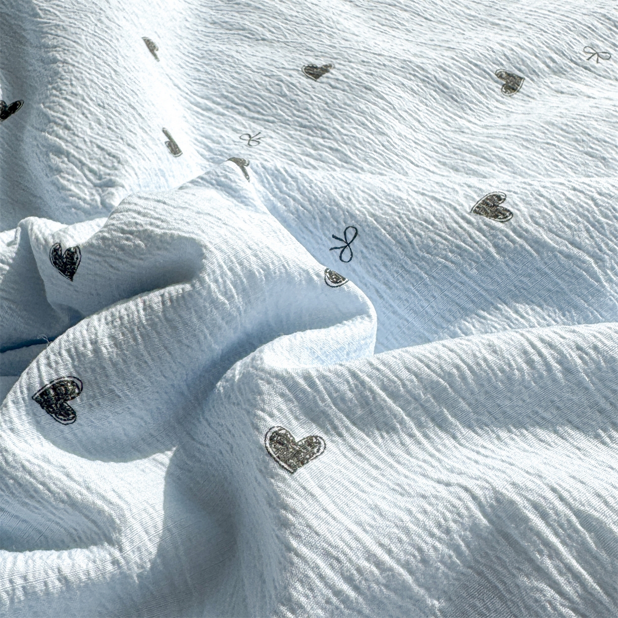 91家纺网 家纺一手货源 找家纺 晓时候 2026新款A类云感双层纱夏被棉花被小清新印花夏凉被空调被 小确幸