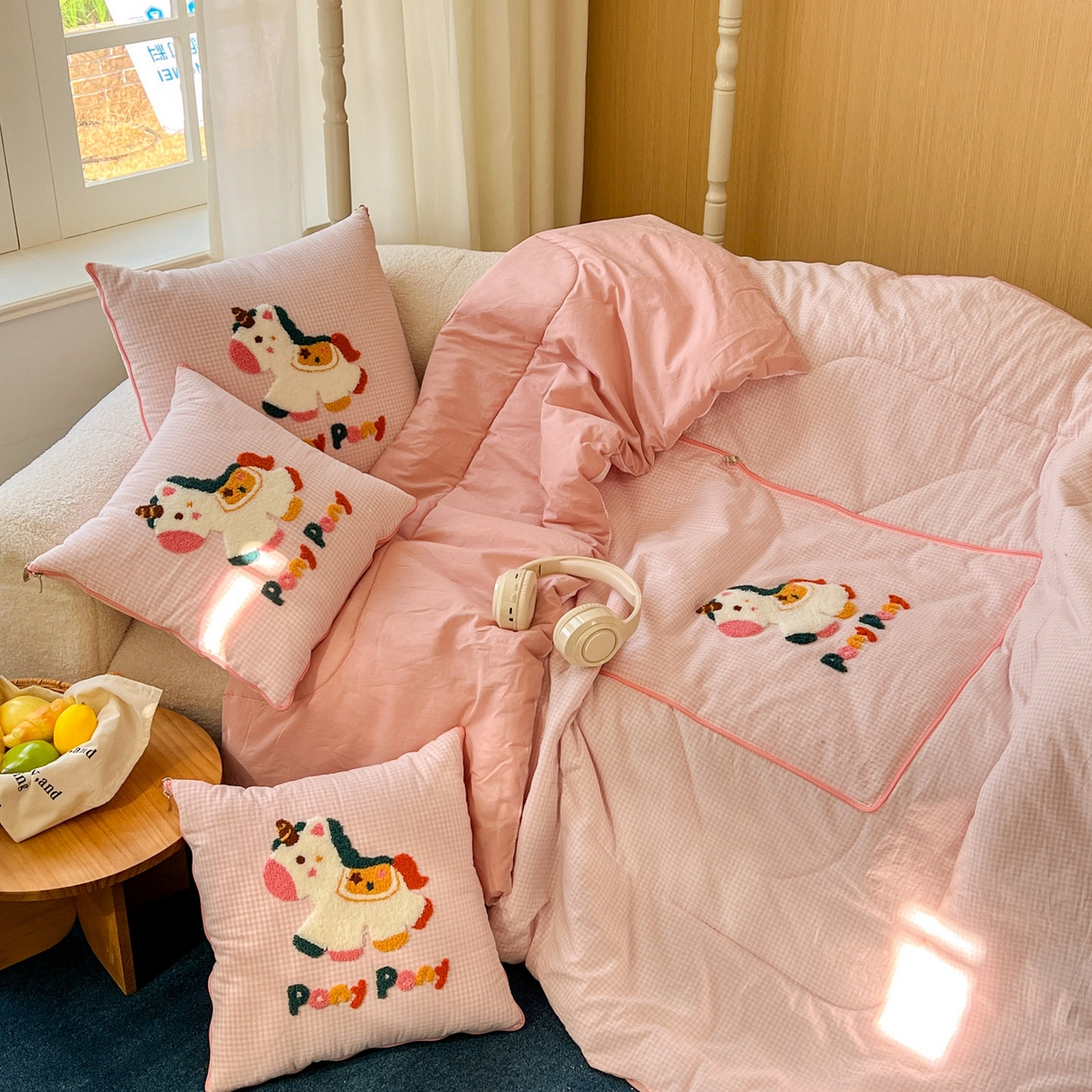 91家纺网 家纺一手货源 找家纺 （总）番茄+ 2026春夏新款色织全棉纯棉水洗棉毛巾绣抱枕被