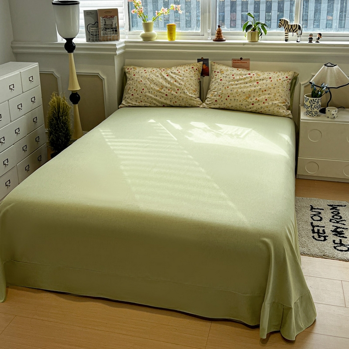 91家纺网 家纺一手货源 找家纺 （总）忆生活家纺 2026新款复古田园风棉麻四件套